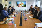 Participants (in the photo from left to right): Mr Godfrey Magwenzi (Head of the Office of the Director-General), Mr QU Dongyu (Director-General of FAO), Mr HONG Shen (Assistant to the Director-General), Sabina Beber (Deputy Director, ITF), Franc But, MSc (Ambassador of the Republic of Slovenia to the Holy See and FAO Permanent Representative), Tomaž Lovrenčič, MSc (Director, ITF) and Prof Andrej Simončič (Director, Agricultural Institute of Slovenia)