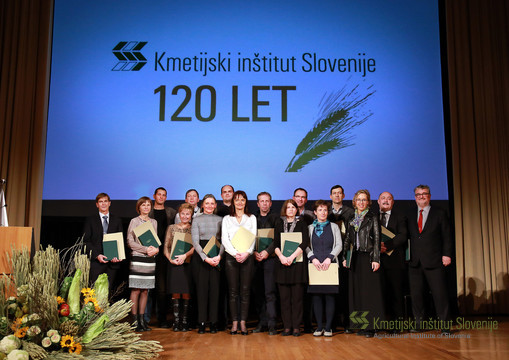 Prejemniki priznanj ob 120-letnici delovanja Kmetijskega inštituta Slovenije