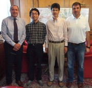 direktor KIS izr. prof. dr. Andrej Simončič, Masatomo Kurushima, dr. Koji Murai in izr. prof. dr. Vladimir Meglič 