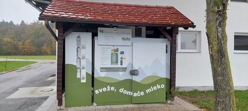 Mlekomat na Infrastrukturnem centru Jablje