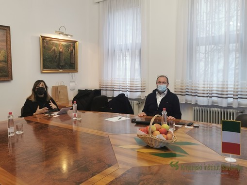 ga. Serenella Marzoli, direktorica ICE in direktor KIS prof. dr. Andrej Simončič