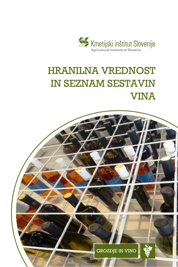 Hranilna vrednost in seznam sestavin vin