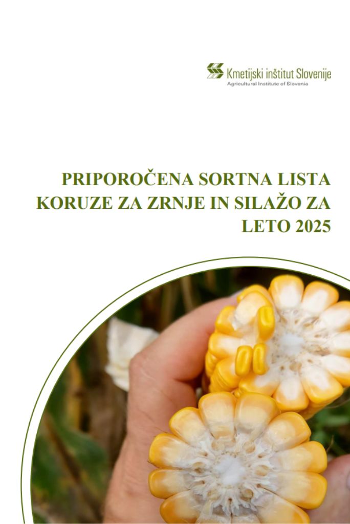 Priporočena sortna lista koruze za zrnje in silažo za leto 2025