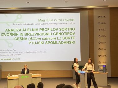 Prejemnici 55. Krkine nagrade Maja Klun in Iza Levstek