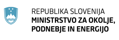 Logotip MINISTRSTVO ZA OKOLJE, PODNEBJE IN ENERGIJO
